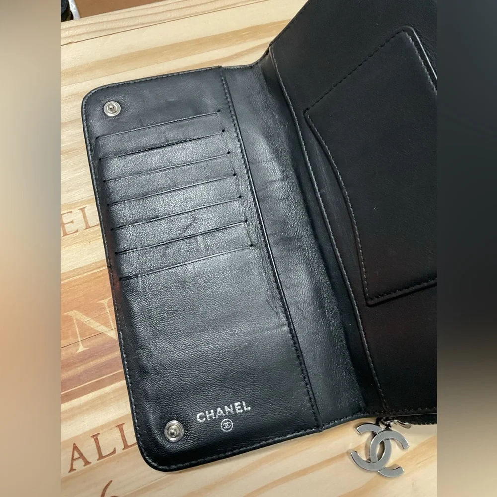 Chanel Wallet Lambskin Long Bifold - Picture 7 of 14